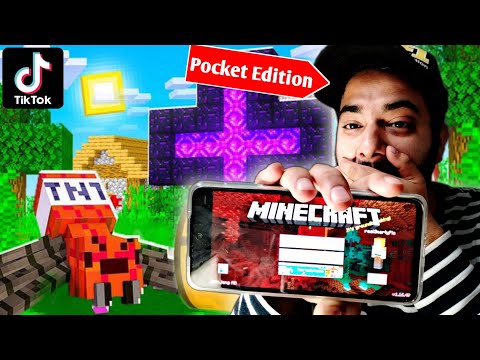 Trying Viral TikTok Hacks in Pocket Edition Minecraft...6
