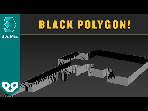 Solved: 3Ds MAX Black Polygon fix.