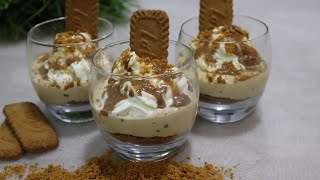 Easy Dessert in 5 mins & حلى اللوتس السريع & حلى بدون فرن