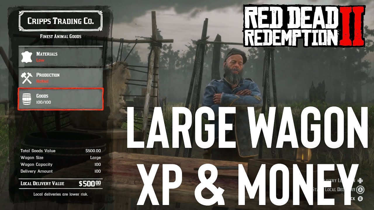 Red Dead Redemption 2 Online Large Wagon Delivery Xp Money Youtube