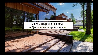 Семинар «Детская агрессия» в Монтессори-центре «Отрада»