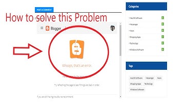 How to fix comments Error problem for blogger