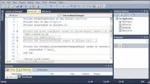 Visual Basic Tutorial - 116 - Car Part 11   Showing Info Of Multiple Cars