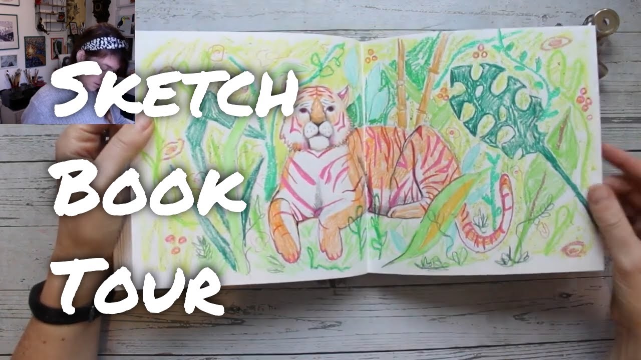 Sketchbook Tour | Part 1 of my big Seawhite of Brighton messy ...