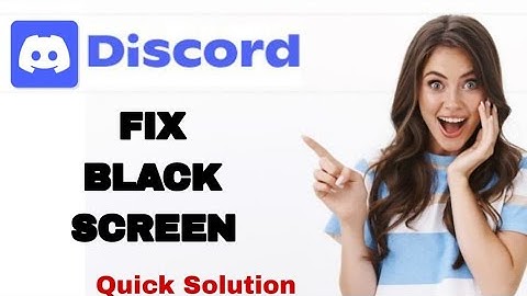 How To Fix And Solve Black Screen On Discord App | Easy Fix