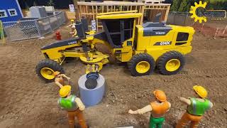 Mind-blowing Rc Road Grader And Dozer In Action At Construction Site!