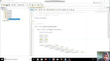 proses pembuatan program operator perbandingan dan logika