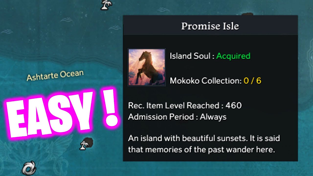 Promise Isle island token Lost ark guide