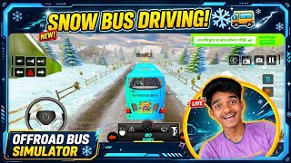 SNOW BUS DRIVING is IMPOSSIBLE! 🚌❄️ | Offroad Bus Simulator - Extreme Snow Track #bus#viral#sorth screenshot 4