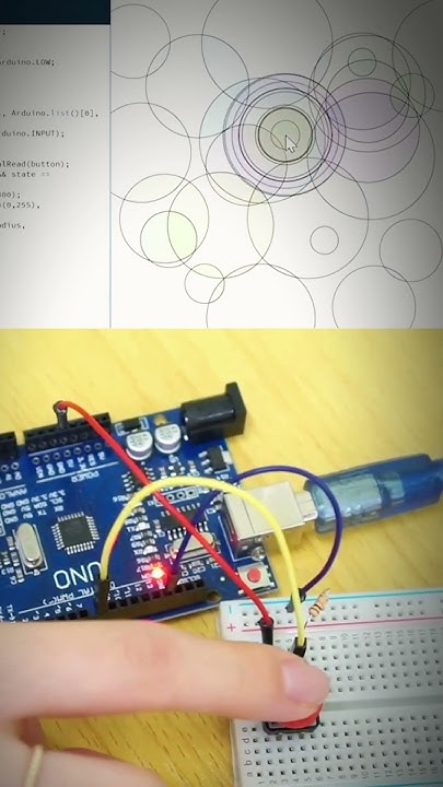 Drawing circle click button with arduino #arduino - YouTube