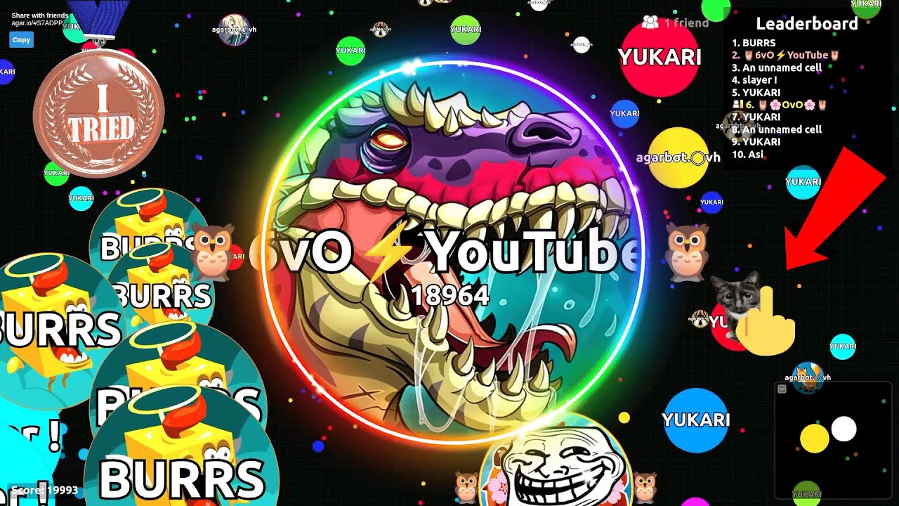 Agario - Финальная глава | Разгром всех команд в режиме вечеринки Agario