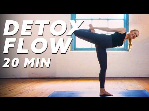 20 Min Power Yoga Detox Flow | Decrease Stress