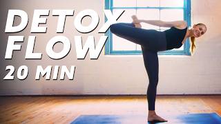 20 Min Power Yoga Detox Flow | Decrease Stress