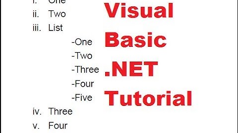 Visual Basic .NET Tutorial 48 - How to create Lists with iTextSharp PDF file