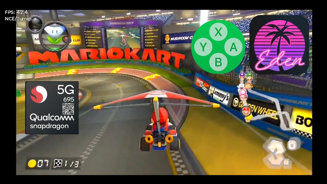 Testando o novo update do Mario kart 8 no Snapdragon 695 - YouTube