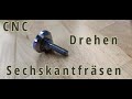 Verstellbarer tischfu  cnc drehen mit sechskant frsen  heidenhain cnc pilot 640