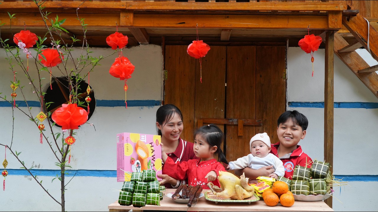Happy New Year 2026-Cooking a New Year's Eve meal with the kids and decorating for Tet - Lý Thị Nhim