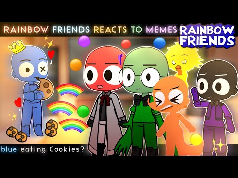 Rainbow Friends Blue🔵 Green🟢 Orange🟠 and Purple🟣 - React To