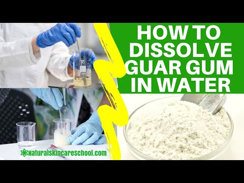 Video: Hvordan løser jeg opp guargummi i vann?