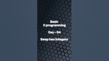 Basic C programming || Day 04 || Swap two integers#shorts