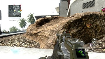 BO2 multi team nuclear on raid hardpoint with the an94