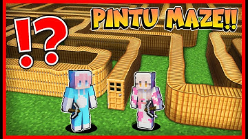 ATUN & MOMON MENEMUKAN PINTU PANJANG BERBENTUK MAZE YANG ANEH !! Feat @sapipurba Minecraft