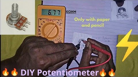 How to make resistor or Potentiometer  at Home | DIY potentiometer tutorial