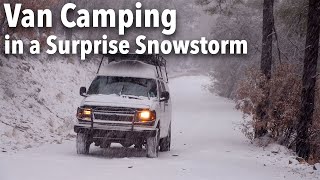 Arizona | Van Camping in a Surprise Snowstorm