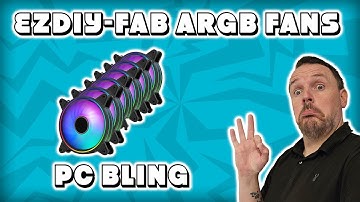 Unboxing and Demo: EZDIY-FAB Moonlight Fans - Lighting up Your PC Build!