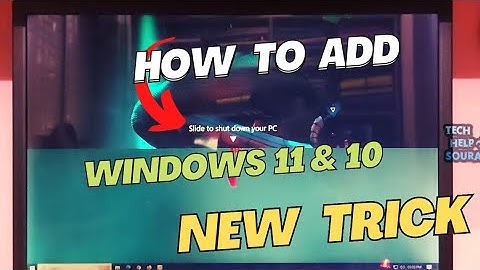 How To Add Slide To Shutdown Shortcut In Windows 11 & 10 Taskbar