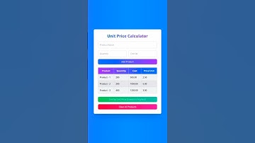 How to Build a Unit Price Calculator with JavaScript & TailwindCSS #javascript #unitconversion #tips