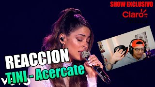 REACCION A Tini - Acercate | Live - Streaming Claro (2020)