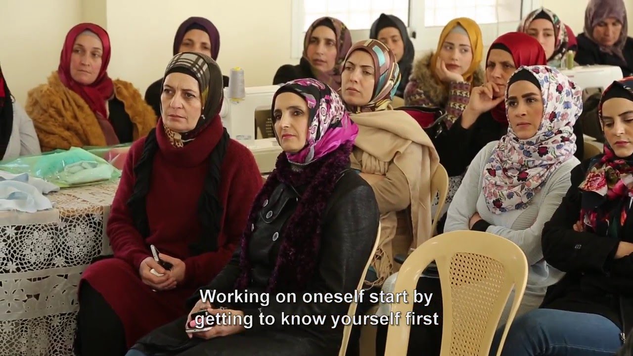 Lebanese and Syrian women of Akroum sewing new friendships YouTube