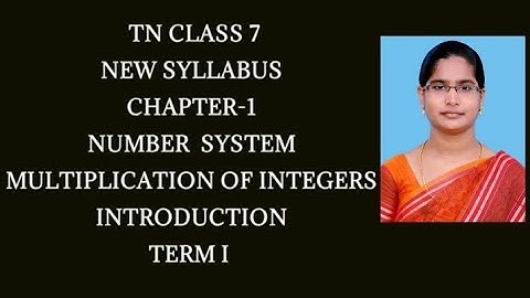 7th Maths T-1 Ch-1 Number System| Multiplication of integers intro | Samacheer One plus One channel
