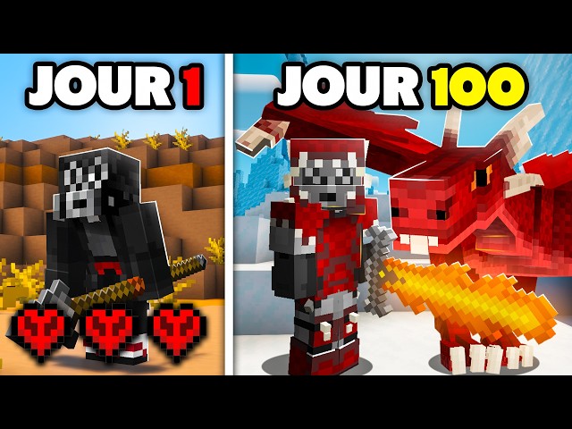 J'ai survécu 100 Jours en HARDCORE sur RLCraft.. (une seule vie)