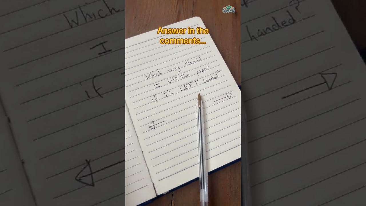 Left-Handed Writing Hack: Tilt Your Paper! ✍️✨