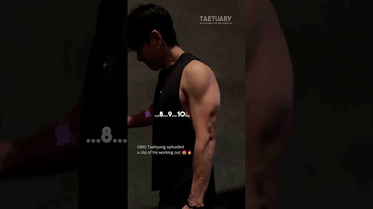 When Taehyung Thought the Workout Was Over... 😂💪  