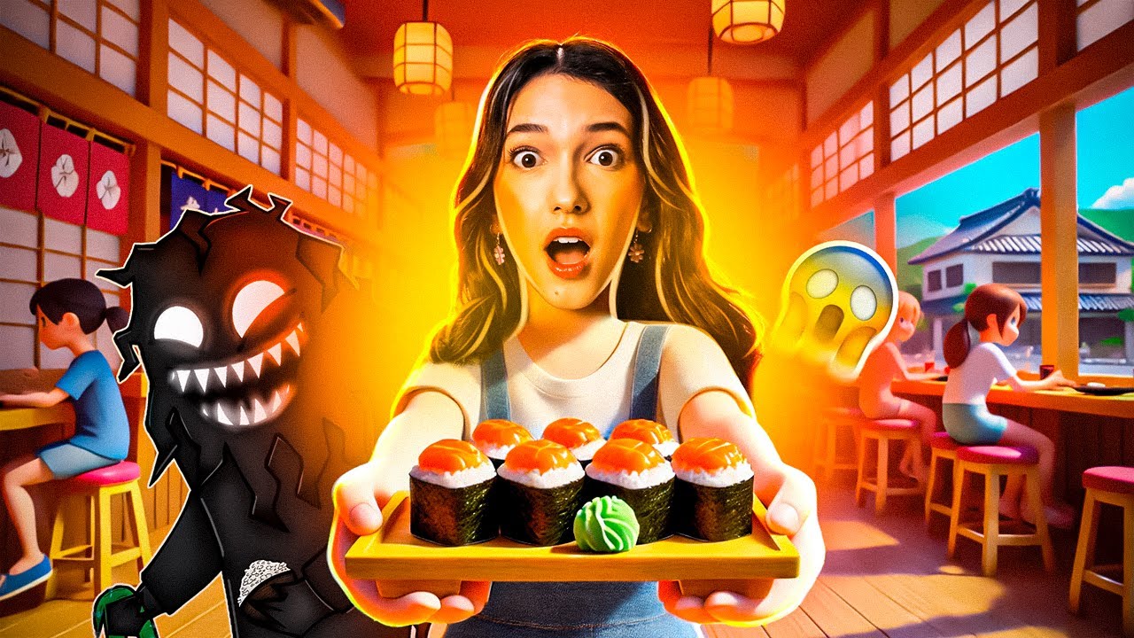 ESCAPAMOS DE UM MONSTRO DO SUSHI (Scary Sushi) | Luluca Games