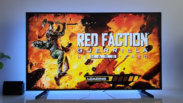 Red Faction Guerrilla Re-Mars-tered Nintendo Switch dock mode | 4K HDR10+ Samsung 55NU7093 138cm