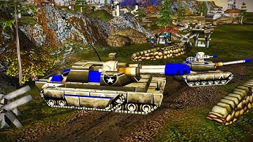 USA & China Unite To Secure The Nuclear Convoys From HALO Forces |C&C Generals Zero Hour Mission Map