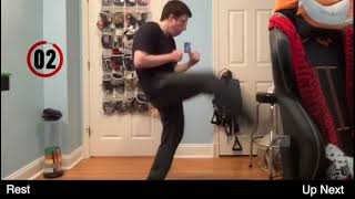 10 Minute Taekwondo Follow Along Workout At Home.