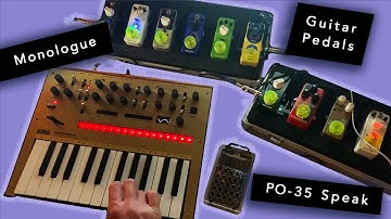 Korg Monologue + Pocket Operator Speak + Guitar Pedals: Making The Music For 
