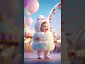 The fluffiest viral star of the day! 🍭👶#CottonCandyBaby #viralvideo #SugarSweetSmiles #baby #ai