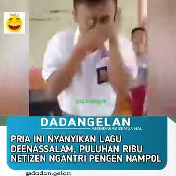 LUCU!PRIA INI MENYANYIKAN LAGU DEN ASSALAM