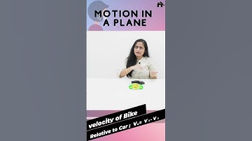 Motion in a plane Class 11 Physics | Relative Velocity of car w.r.t bike- Same Direction #shorts