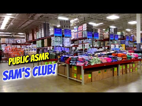 Sam’s Club!🤩 Public ASMR 🥳FAST Tapping Crinkles Xtra Cardboard Tracing & Camera Tapping✨Lofi Tingles