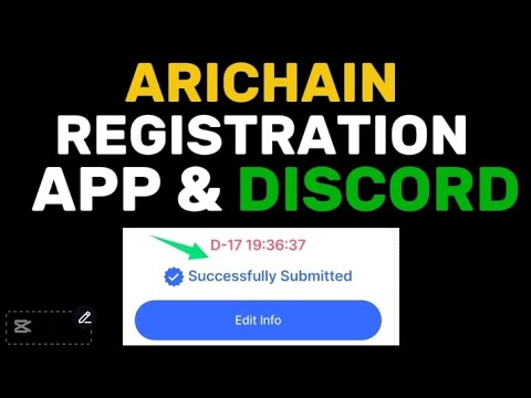 How To FULLY Complete ARICHAIN Registration 