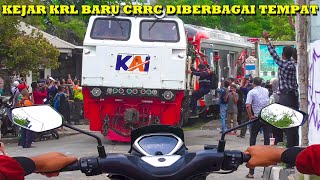 WOW !! MOTORIDE KEJAR Kereta BARU KRL CRRC Keluar Dari Tanjung Priok Pertama Kalinya !!