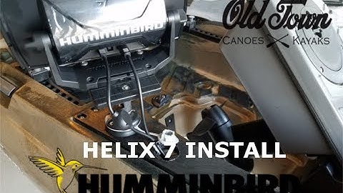 Humminbird Helix 7 Kayak Install