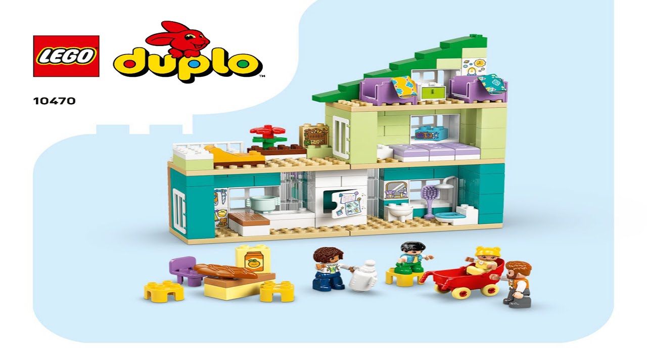 Duplo - Modern Family House with Figures LEGO instructions